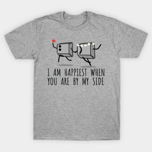 I'm Happiest When You're By My Side Geeky T-Shirt